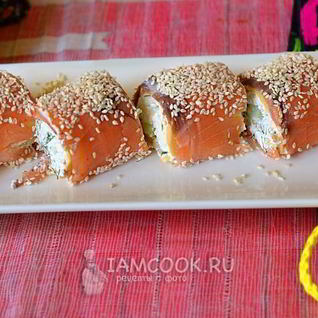 Рулетики из семги