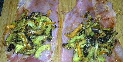 рулеты из брюшка кролика