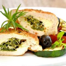 Рецепт Рулеты из курицы со шпинатом
