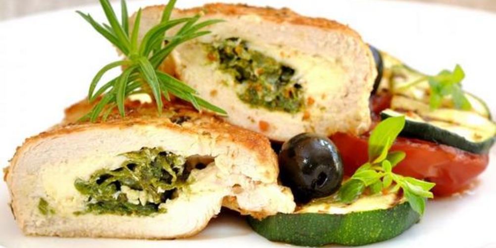 Рецепт рулеты из курицы со шпинатом