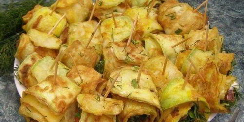 Рецепт рулеты тещин язык из кабачка