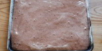 шоколадный рулет со взбитыми сливками