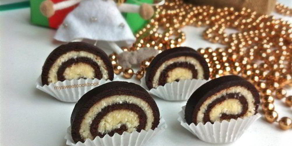 Рецепт сладкий рулет без выпечки