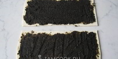 слоеные рулетики с маком