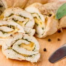 Рецепт Сочные рулетики из курицы с сыром
