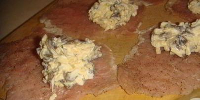 свиные рулеты в картофеле