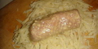 свиные рулеты в картофеле