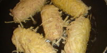 свиные рулеты в картофеле