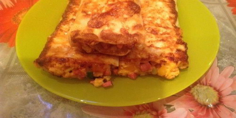 Рецепт вкусный рулетик из лаваша