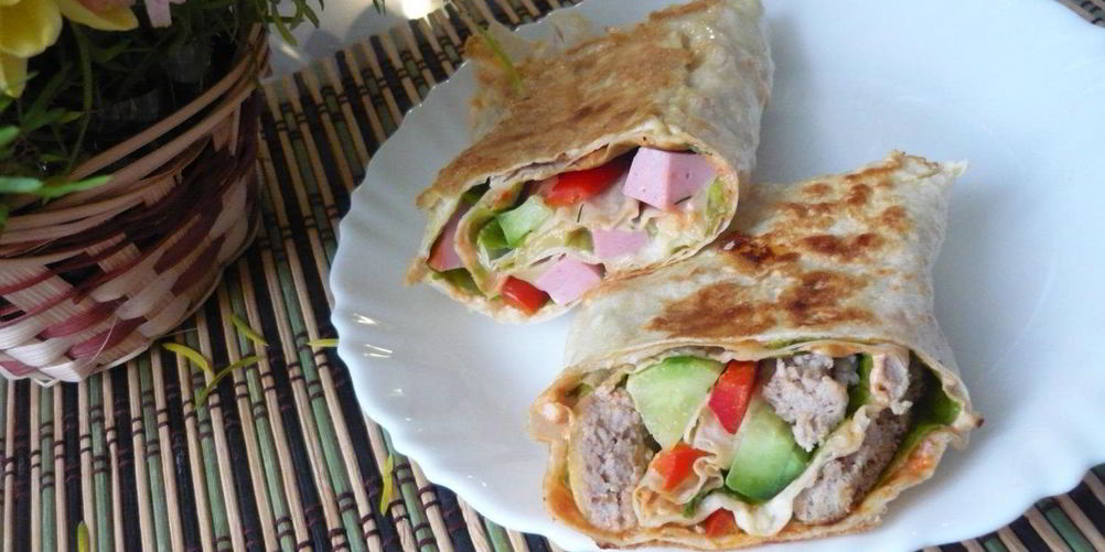 Рецепт закусочный рулет из лаваша