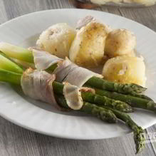 Рецепт Запеченные рулетики из спаржи