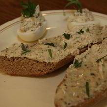 Рецепт Селедочное масло с горчицей и тархуном