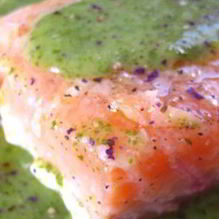 Рецепт Семга маринованная с крем-соусом