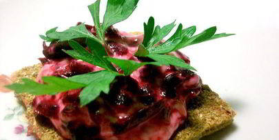 сырная закуска из свеклы