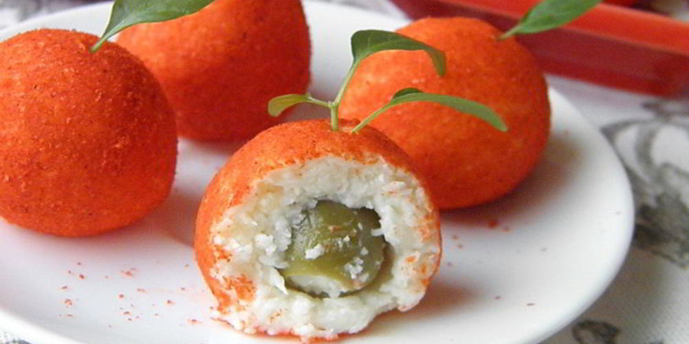 Рецепт сырная закуска мандарины