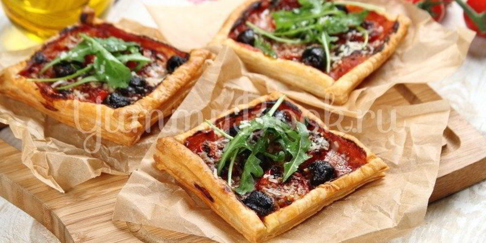 Рецепт тарталетки из слоеного теста