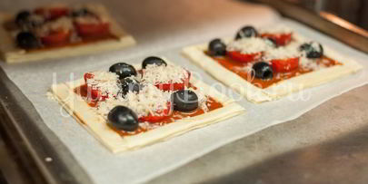 тарталетки из слоеного теста