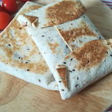 Рецепт Тортилья с фасолью и баклажаном