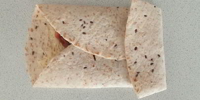 тортилья с фасолью и баклажаном