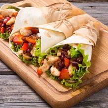 Рецепт Тортилья с курицей и фасолью