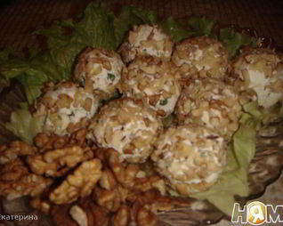 Творожно-сырные шарики на закуску