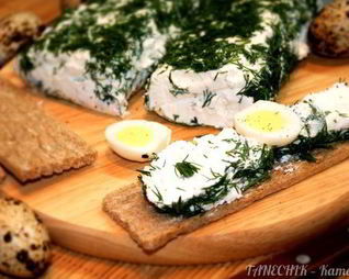 Творожный сыр с зеленью