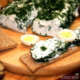 Творожный сыр с зеленью