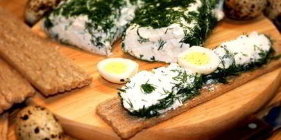 творожный сыр с зеленью