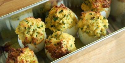 яйца запеченные в скорлупе