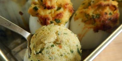 яйца запеченные в скорлупе