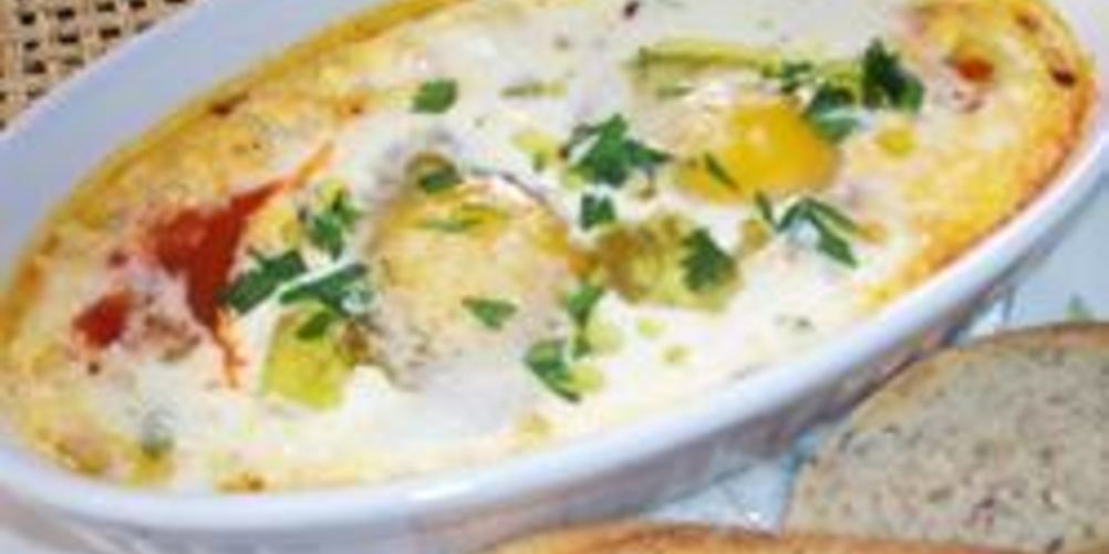 Рецепт яйца запеченные в сметане