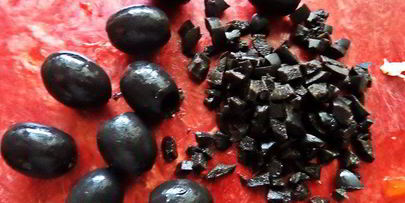 язычки из баклажана с двумя видами сыра