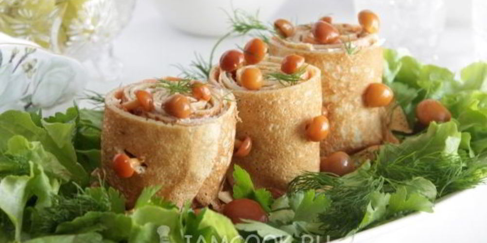 Рецепт закуска блиные пенечки