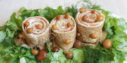 закуска блиные пенечки