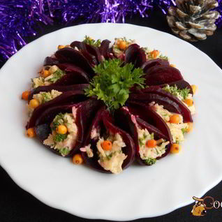 Закуска из свеклы и сыра