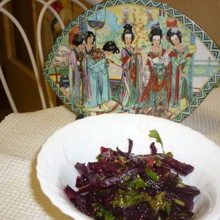 Закуска из свеклы корейские мотивы