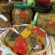 Рецепт Закуска с баклажанами и тыквой