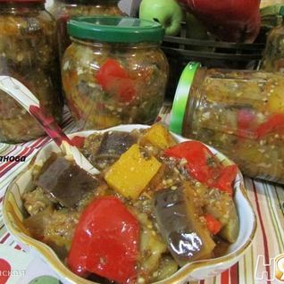 Закуска с баклажанами и тыквой