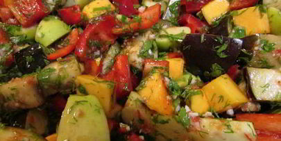 закуска с баклажанами и тыквой