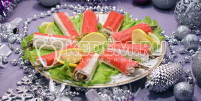 закуска шпрота в новогодней шубе