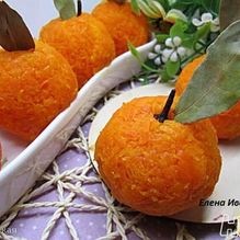 Рецепт Закуска Сырные мандаринки