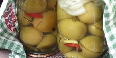 зеленые помидоры с чесноком на зиму