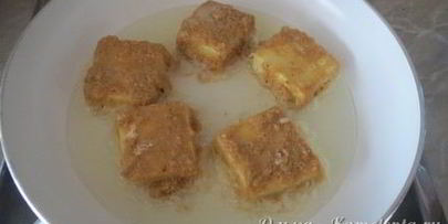 жареный сыр кашкавал пане